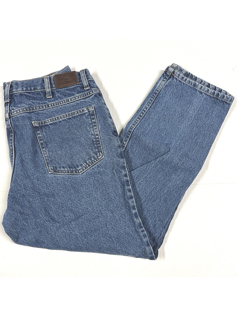 LL Bean Denim Jeans Pants 35x29 100% Cotton Classic Fit Blue Wash 220626 Cotton